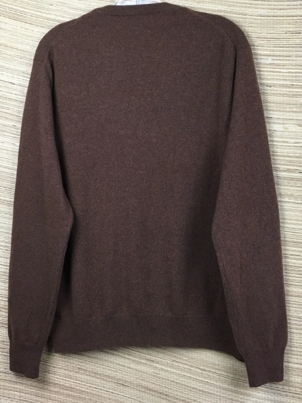 J.CREW 100% Cashmere Crew Neck Sweater In Coffee Size XL